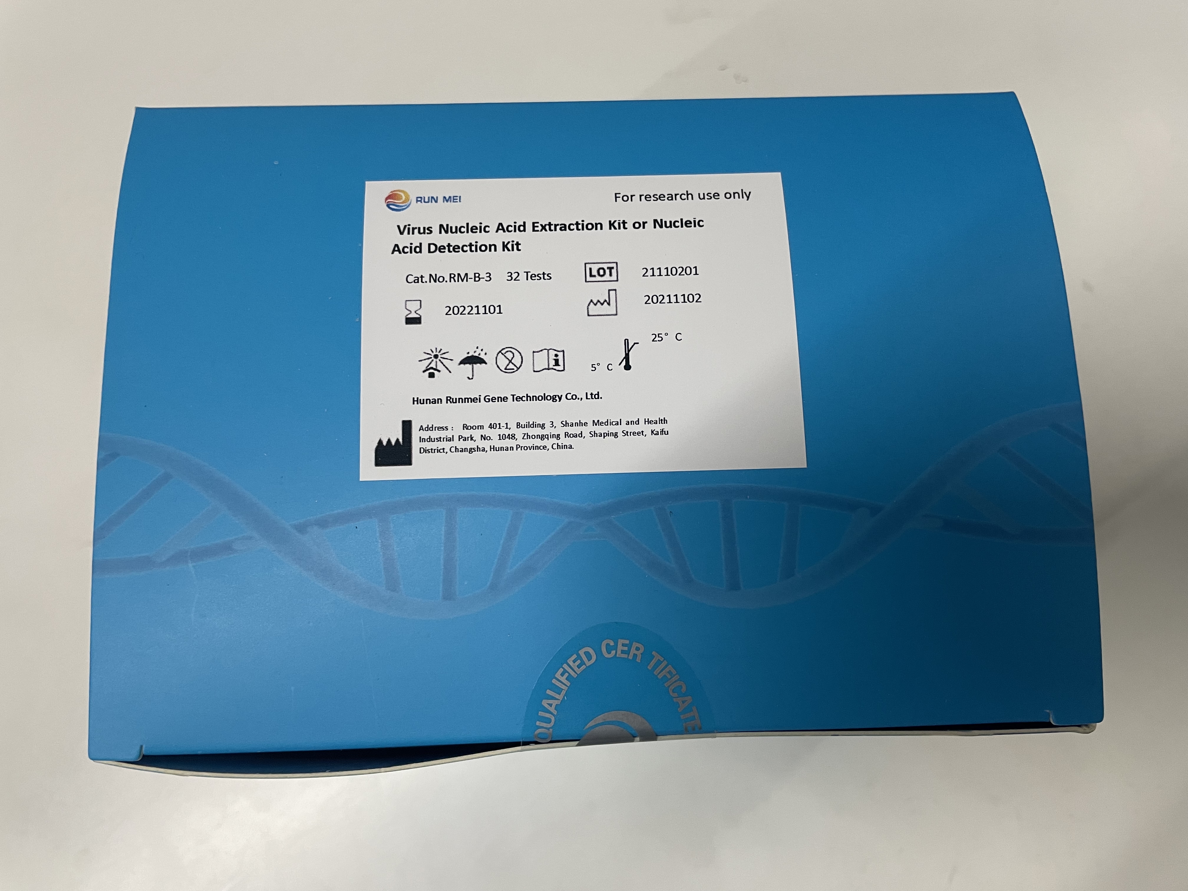 Kit de detección de ácido nucleico o extracción de ácido nucleico de virus (RM-B-3)