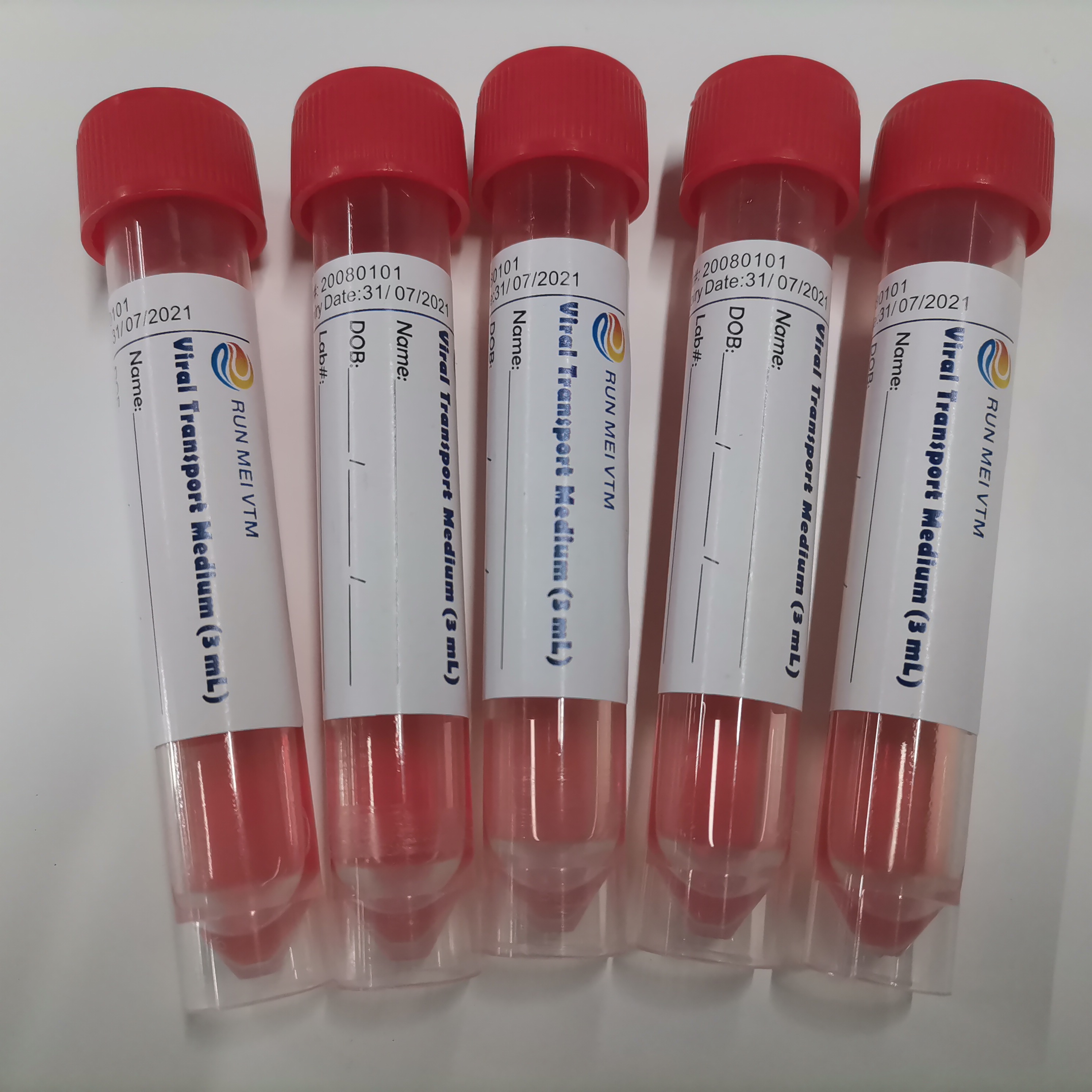 VTM - Tubos de transporte virales con certificación CE FDA